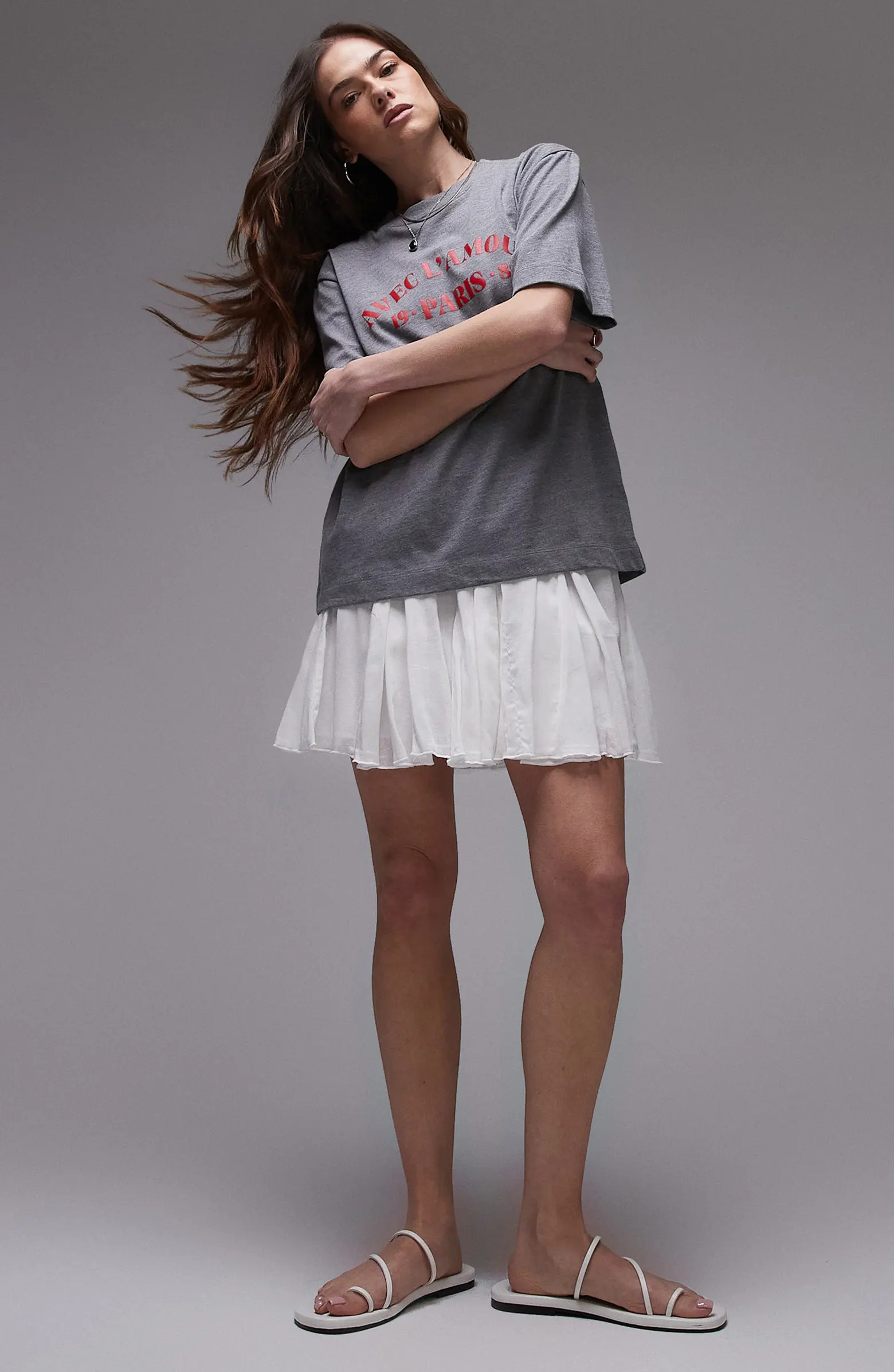 Flippy Cotton Miniskirt | Nordstrom