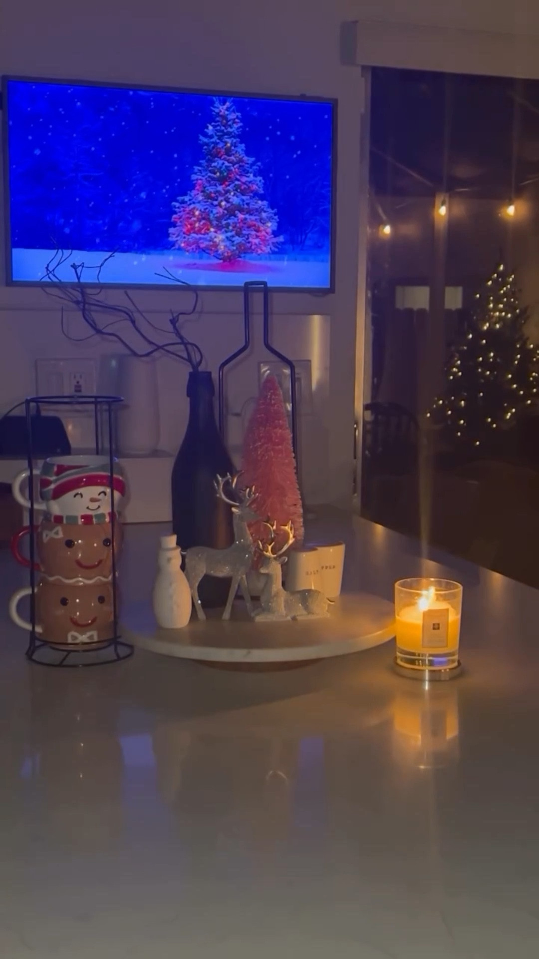 The mood right now. I’m so glad the holidays are here early. Love my kitchen counter decor for Christmas. Candlelight #christmasdecorating #holidaycheer #ltkhome #christmas2025 #lightacandle #jomalonelondon

#LTKHome #LTKHoliday #LTKSeasonal