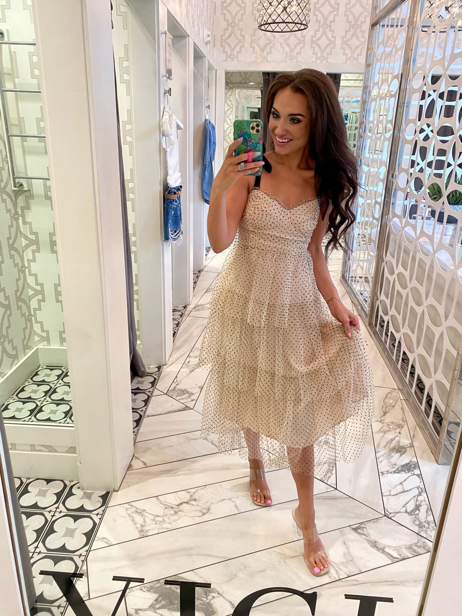 Tiers, ruffles and polka dots? Cutest dress for all the spring and summer things! Great for brunch, a little European summer or Mother’s Day!  

#LTKSeasonal #LTKMothersDay #LTKootd