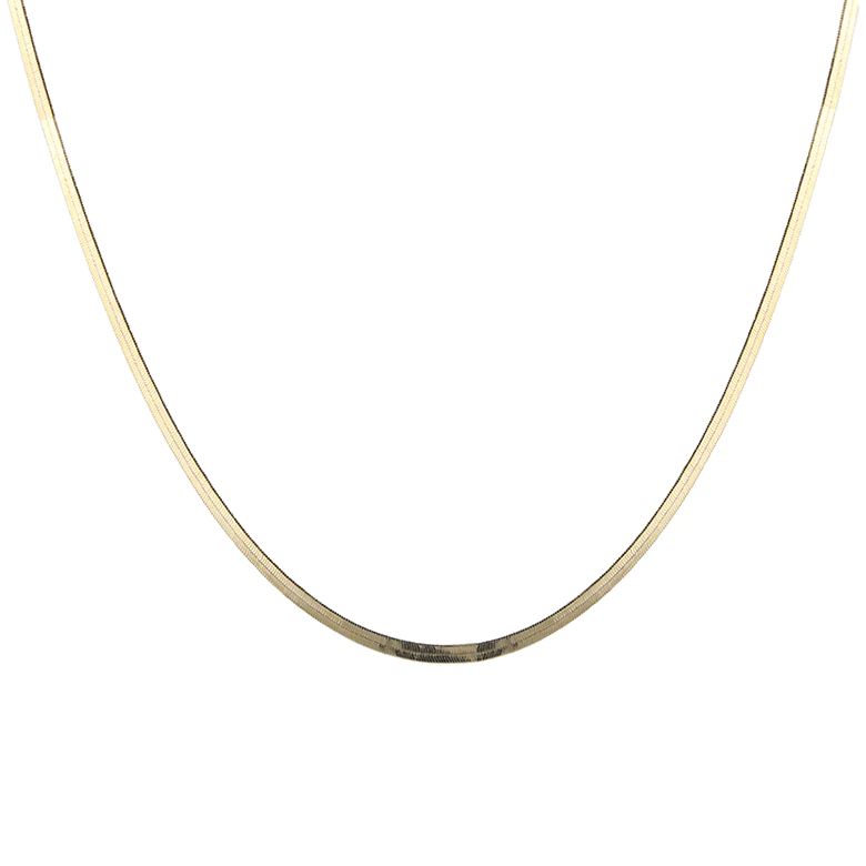 Slim Herringbone Chain | Peggy Li Creations