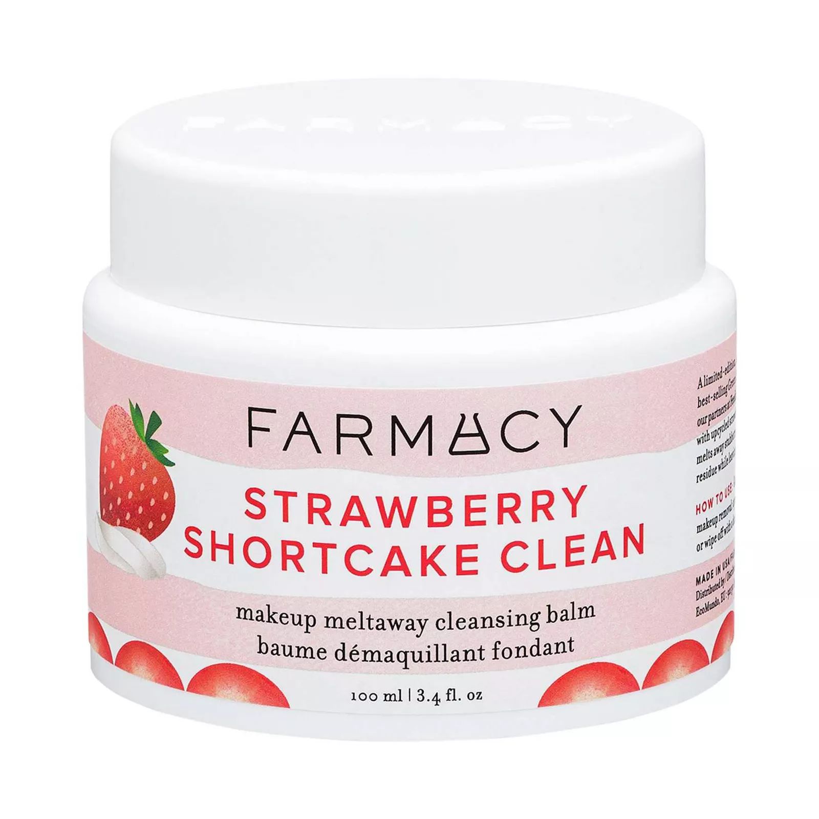 Farmacy Strawberry Shortcake Clean Makeup Meltaway Cleansing Balm, Size: 3.3 Oz, Multicolor | Kohl's