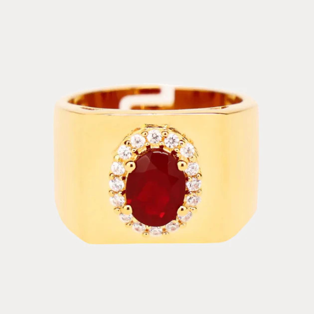 Birthday Ring - Ruby/White | BuDhaGirl