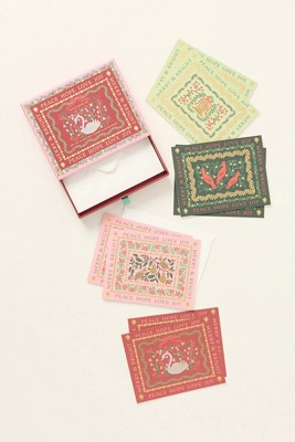 Rifle Paper Co. Christmastide Keepsake Card Box, Set of 8 | Anthropologie (US)