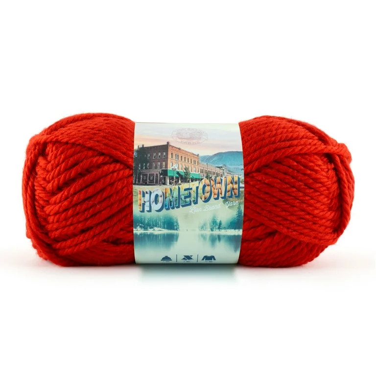 Lion Brand Yarn Hometown Cincinnati Red 135-113 Super Bulky Acrylic Yarn | Walmart (US)
