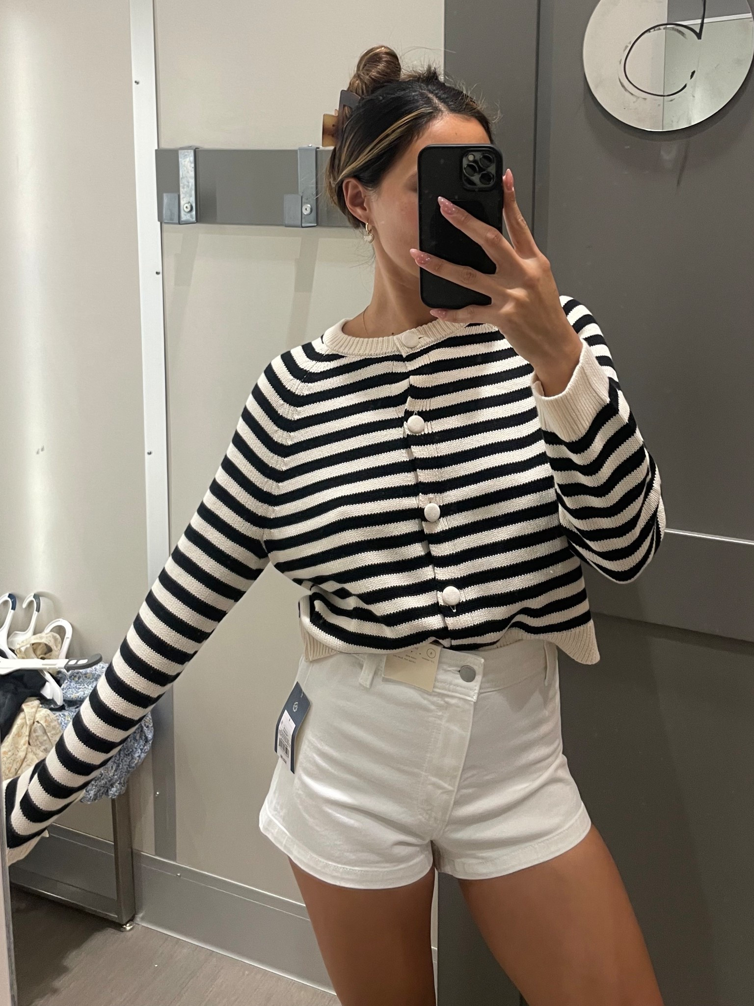 This striped cardigan is perfect for fall. Wearing small in cardigan and size 4 in shorts! 5’3 and 125 pounds reference. 

Target style, fall style, #ltkseasonal #ltkfindsunder50

#LTKStyleTip #LTKSeasonal #LTKFindsUnder50