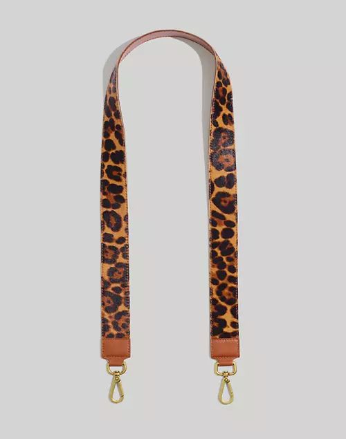 The Crossbody Bag Strap: Leopard Calf Hair Edition | Madewell