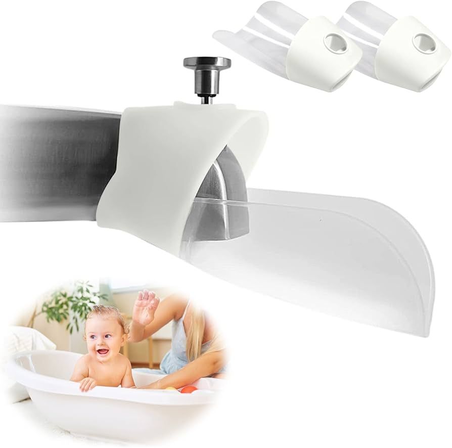 Faucet Extender, 2 Pack Baby Bath Helper, Bath Tub Faucet Extender for Kids Baby Children Hand Wa... | Amazon (US)