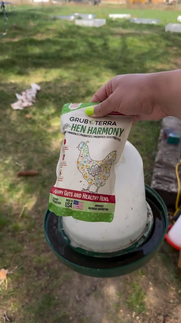 Got chicks?🐥 You may want to add this all in one chicken health support! 

✨HenHarmony™ supports hydration, digestive function, and gut balance to help your flock remain resilient and consistent through seasonal and environmental stress.

Use code MALIA18 for 20% off