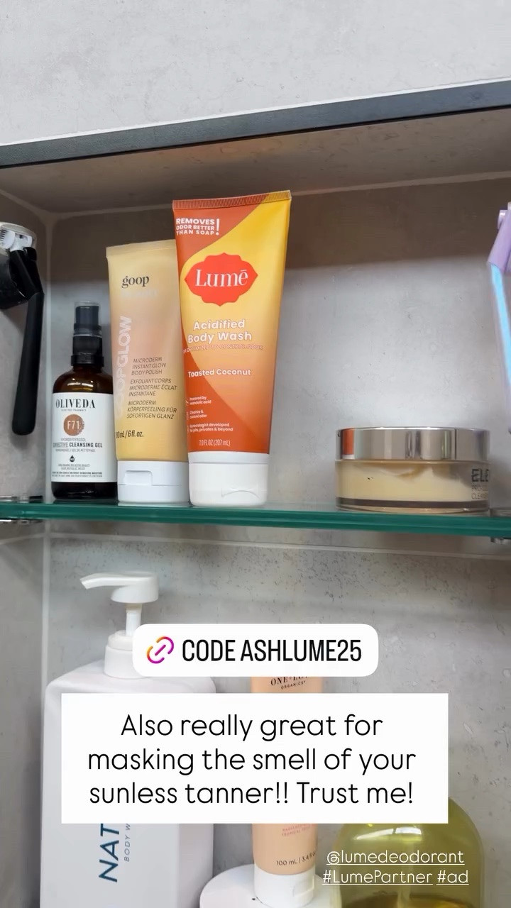 Also really great for masking the smell of your sunless tanner!! Trust me! @lumedeodorant #LumePartner #ad