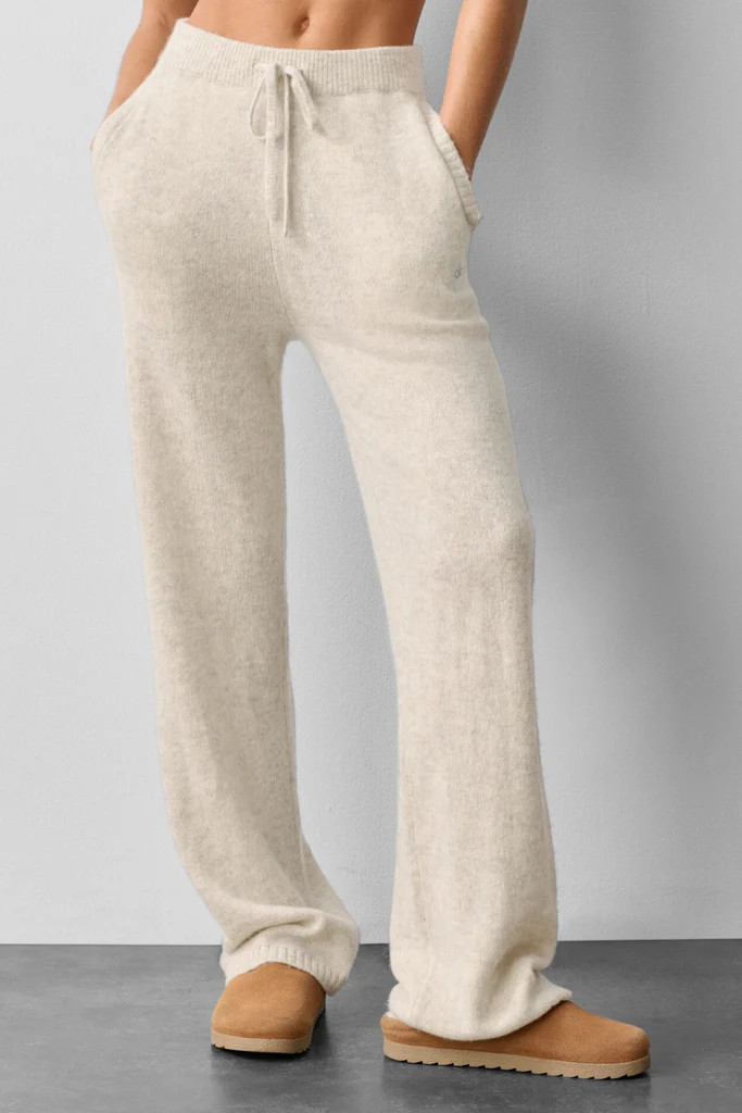 Wool Cashmere New Class Sweatpant - Oatmeal Heather | Alo Yoga (US)