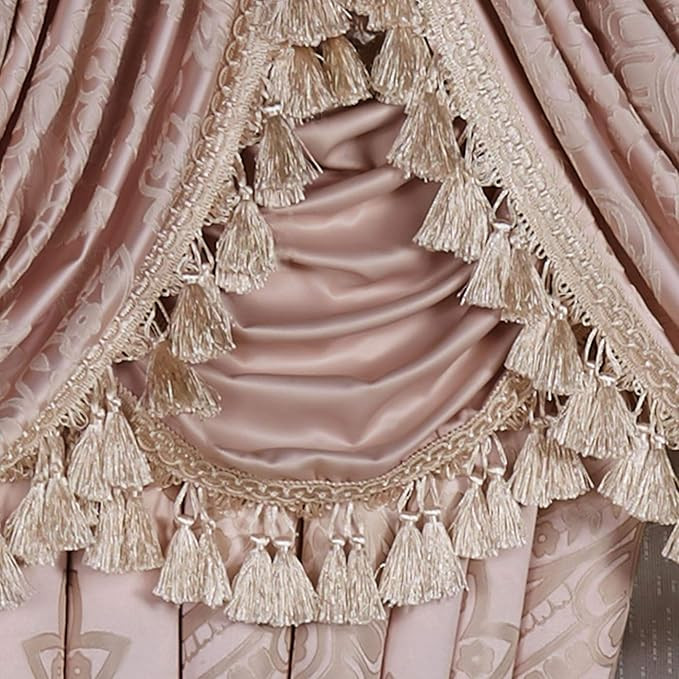 Amazon.com: Romantic Princess Solid Blush Window Solid Valance Waterfall 52 x 30 : Home & Kitchen | Amazon (US)