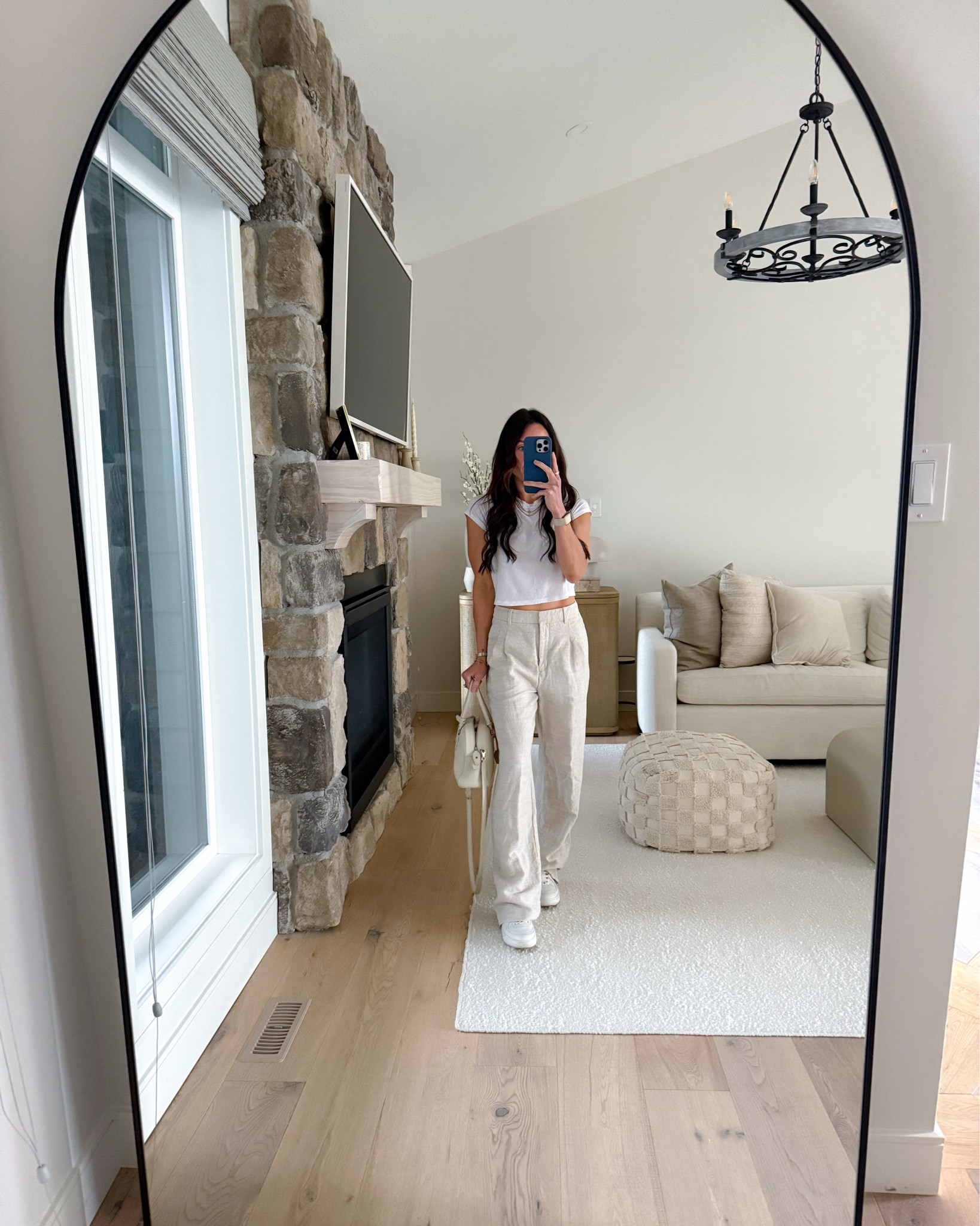 Casual summer day outfit. 

I love linen pants for summer and any travel trips. Something about linen fabric always slightly elevates the look. 

I was running out the door for a two hour drive and didn’t have time to de wrinkle them!

Added other shoe and bag options. The shoes are Chanel and the bag is the row in the photo. 

Summer pant outfits linen outfits linen pants essentials outfits outfit essentials aritzia Monday swimwear #LTKootd #LTKoutfitoftheday 

#LTKSeasonal #LTKStyleTip