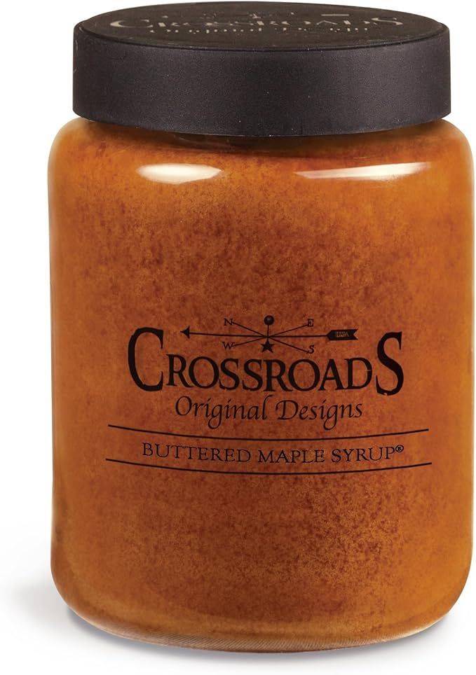 Crossroads Buttered Maple Syrup® Scented 2-Wick Candle, 26 Ounce | Amazon (US)