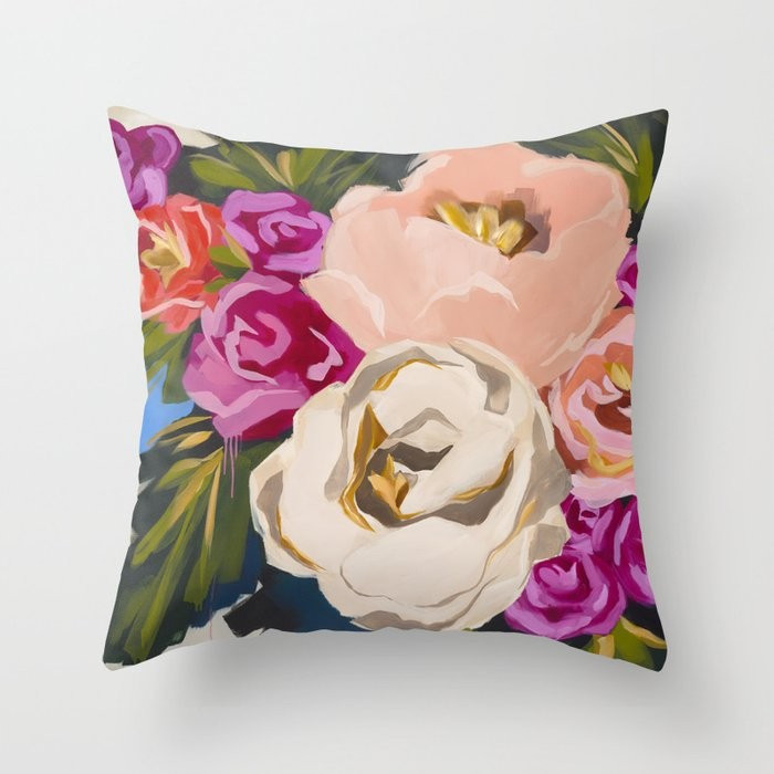Kentucky Rose Throw Pillow | Society6