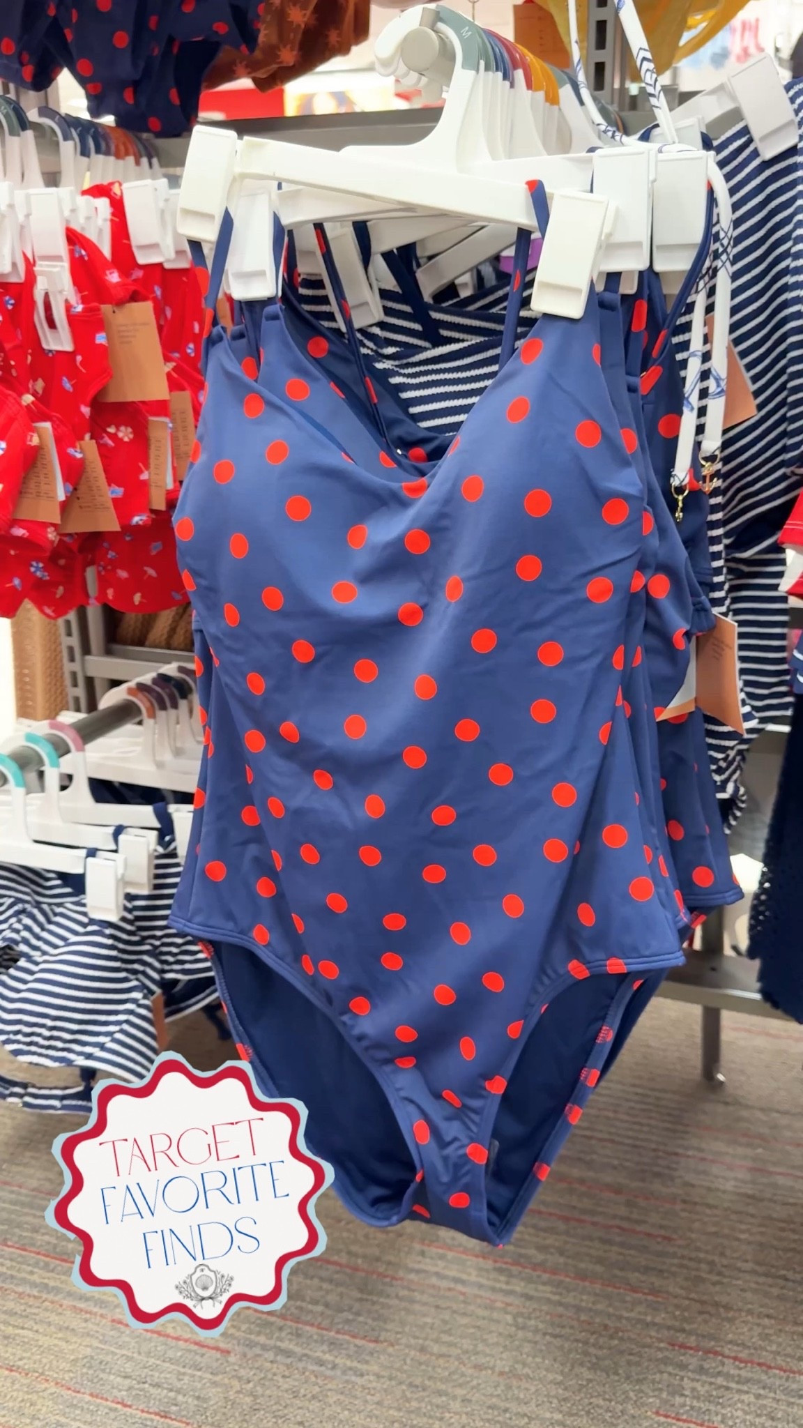 This Target polka dot swimsuit is SO cute!😍❤️🇺🇸 comes in the two piece high waist, too!

#LTKSeasonal #LTKSwim #LTKTravel