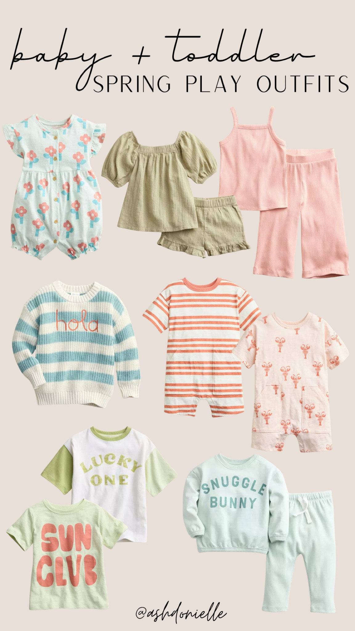 Baby + toddler spring play outfits - baby outfits - toddler spring outfits - kids spring fashion - Kohl’s kids spring outfits - baby spring outfits 

#LTKbaby #LTKkids #LTKstyletip