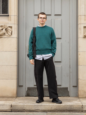 Jersey Barrel Leg Trousers | UNIQLO (UK)