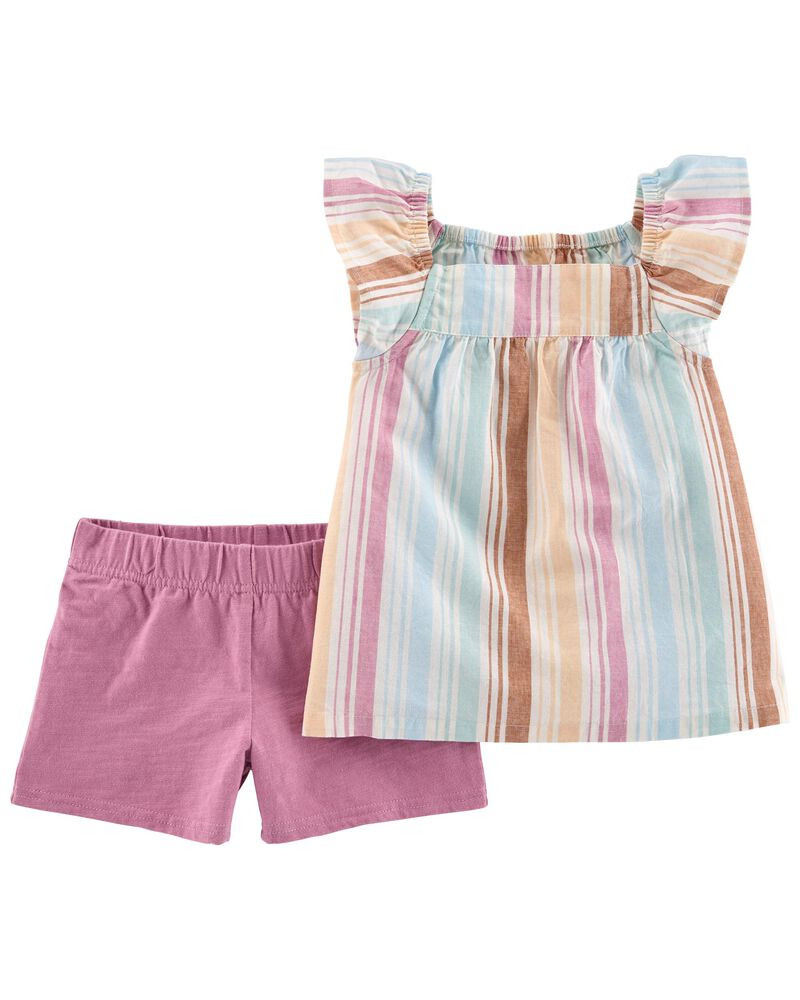 2-Piece Striped Top & Short Set | Carter's