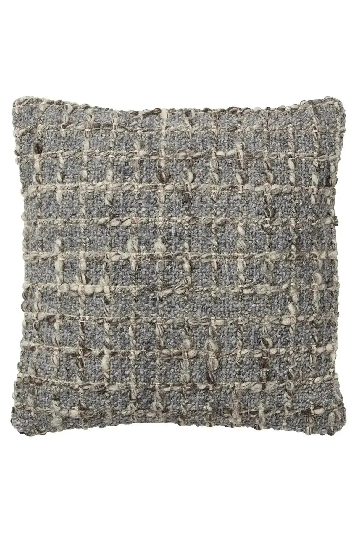 Angora Pillow - Grey - 22"x22" | THELIFESTYLEDCO