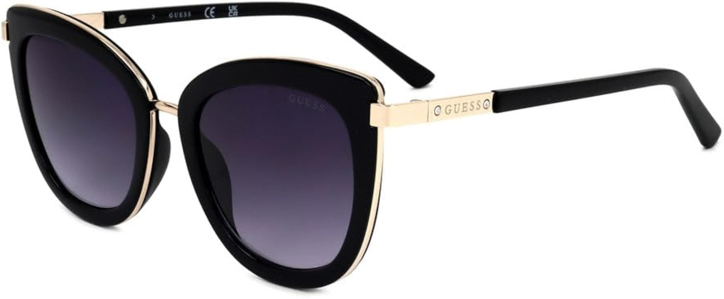 GUESS GF6089 Shiny Black/Gradient Smoke One Size | Amazon (US)