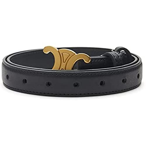 Belts for men and women Leather belts Retro Fashion Skinny Thin Waist Belt for Jeans Pants Dress ... | Amazon (US)