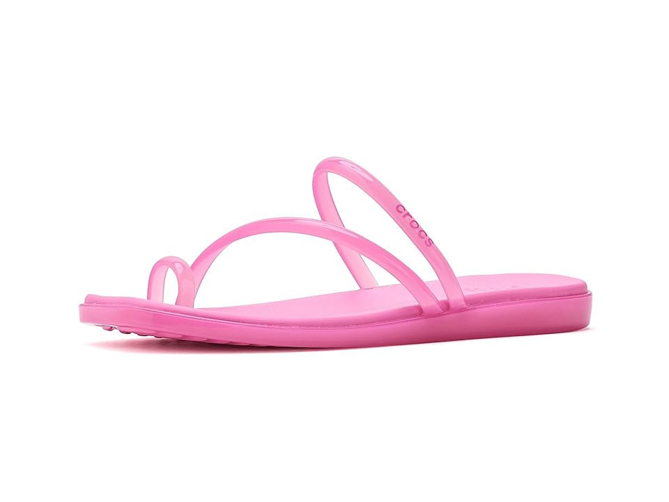 Crocs Miami Toe Loop Sandal Women's Sandals Pink Lemonade Jelly: 9 M | Zappos.com