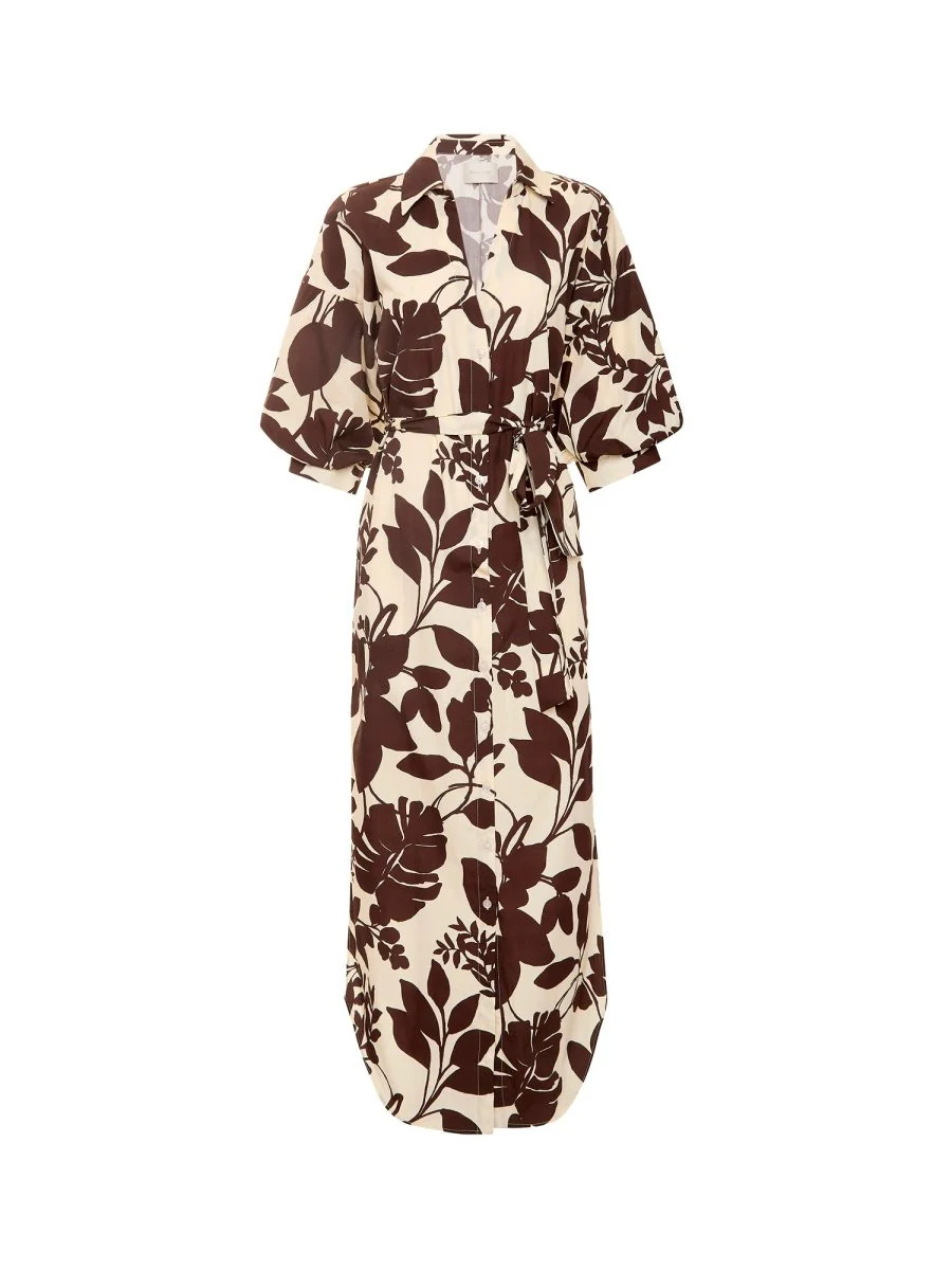 Women's Kate Printed Maxi Dress in Java Combo Print | Brochu Walker | Brochu Walker