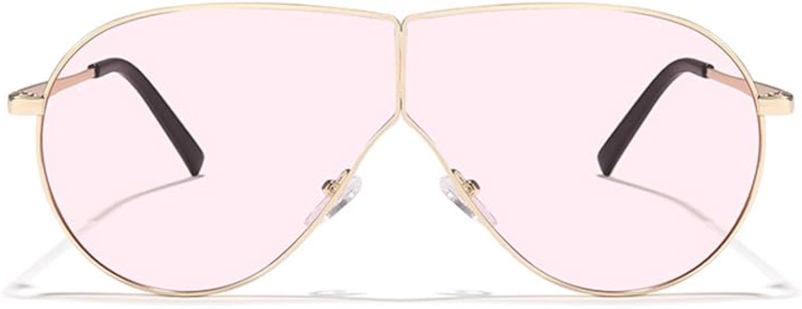 bullabulling Retro Sunglasses Women Oversized One Piece Frame UV400 Sun Glasses Trendy Retro Shad... | Amazon (US)