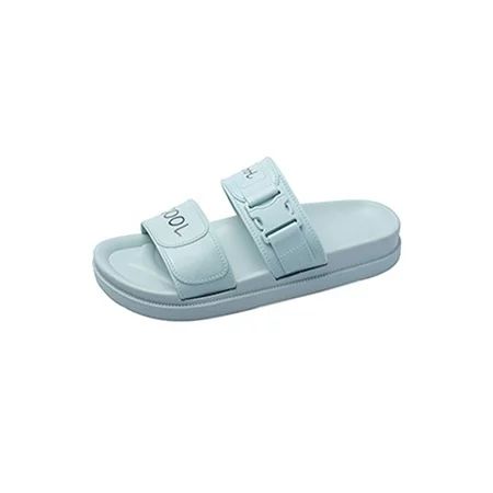 Lacyhop Womens Slide Slippers Anti-Slip Double Straps Footbed Sandals | Walmart (US)