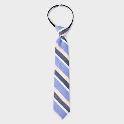 Boys' Woven Zip Necktie with Stripe - Cat & Jack™ Blue | Target