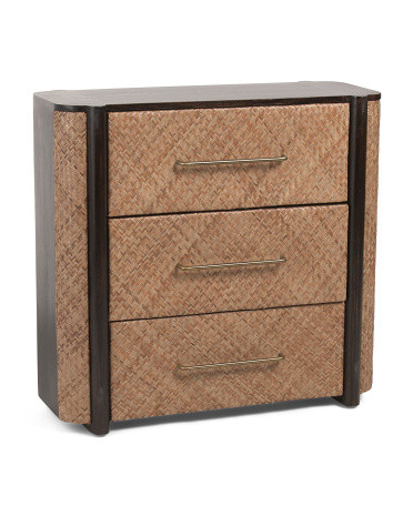 35x34 Havana Weave 3 Drawer Chest | TJ Maxx