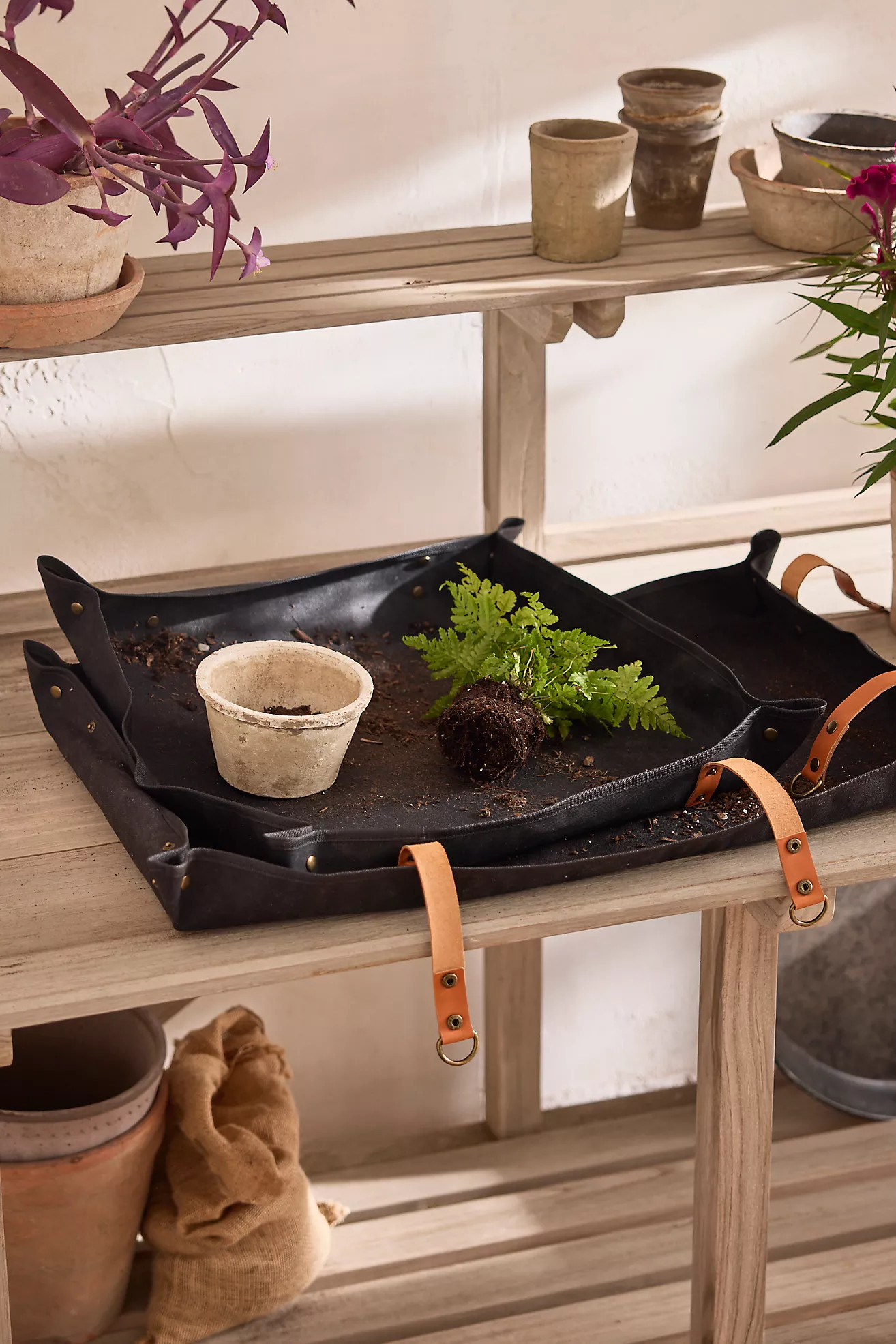 Portable Canvas Potting Station | Anthropologie (US)