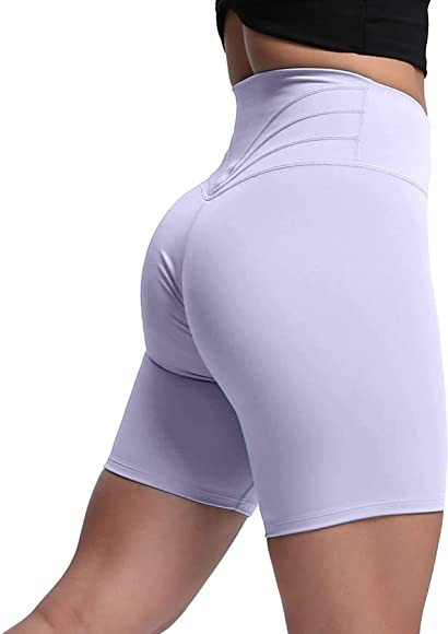 Aoxjox Trinity Workout Biker Shorts for Women Tummy Control High Waisted Exercise Athletic Gym Ru... | Amazon (US)