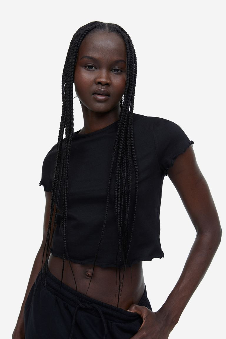 Cropped T-shirt | H&M (UK, MY, IN, SG, PH, TW, HK)