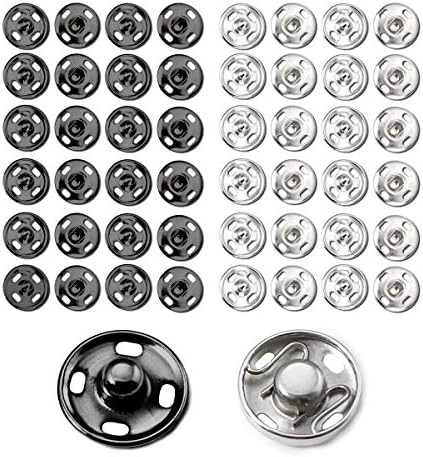 BEADNOVA Snaps Buttons for Sewing Button Press Sewing Tools Snap Fasteners Kit for Clothes (100 S... | Amazon (US)