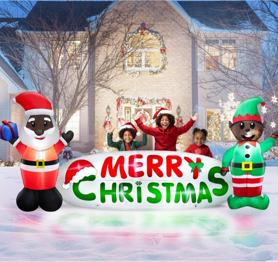 Santa and Elf Merry Christmas inflatable available on Amazonn

#LTKHoliday #LTKhome #LTKSeasonal