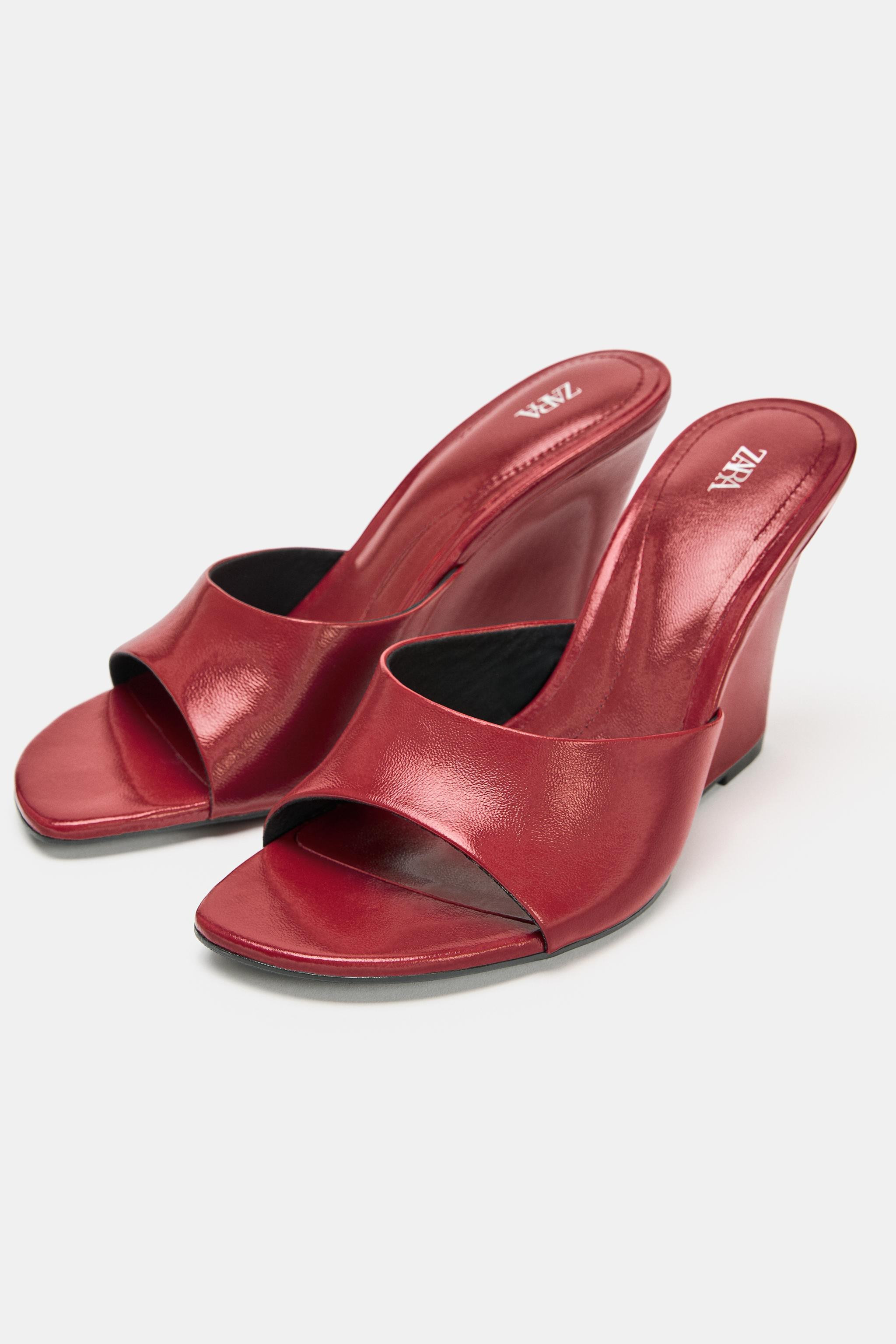 LEATHER WEDGES | Zara UK