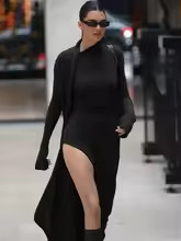 Asymmetrical Knit Long Dresses for Women Winter Fashion Kendall Outfits Gray Black Sexy Long Slee... | AliExpress (US)