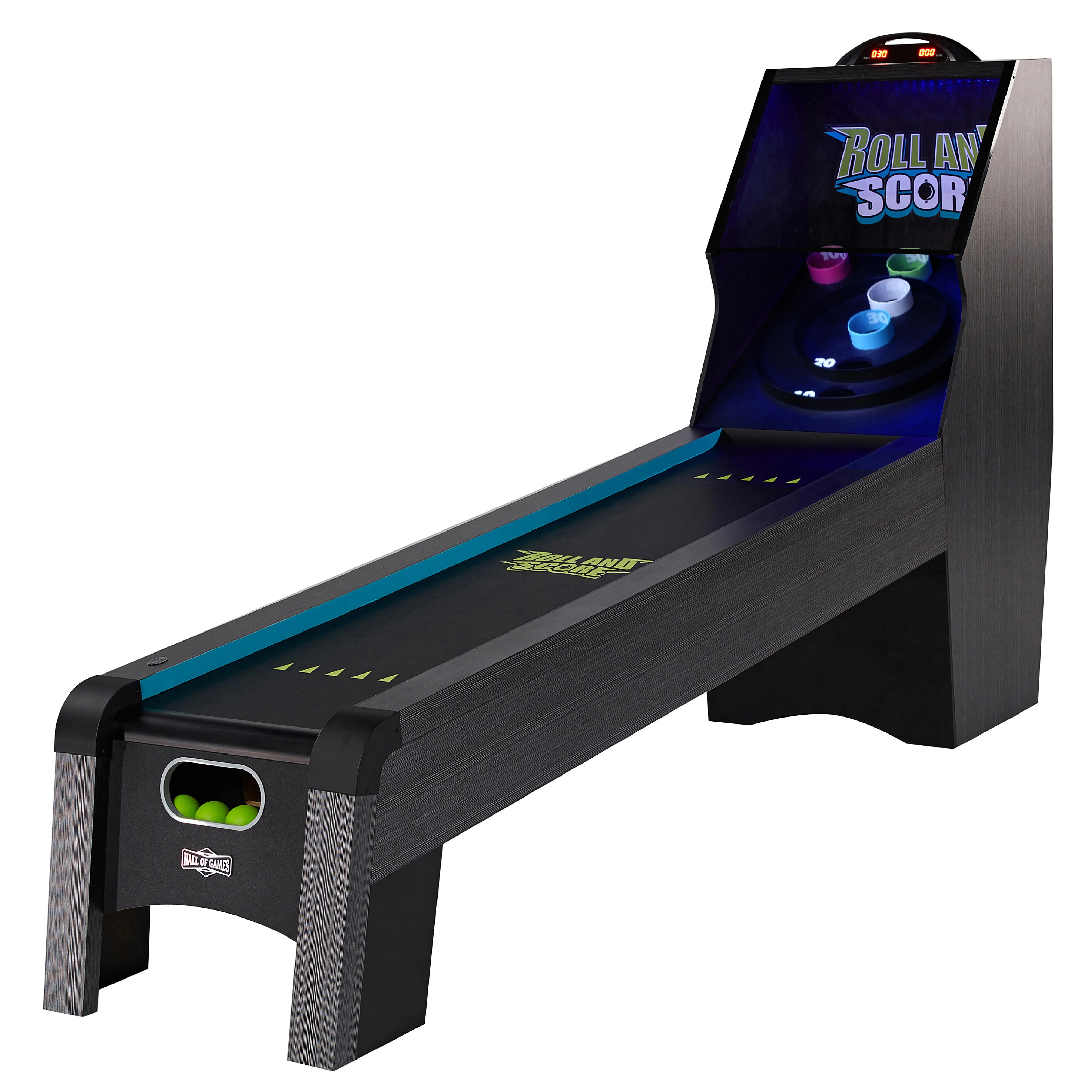 Hall of Games 107 in x 24.5 in Arcade Roll and Score Game with LED Lights and Electronic Scorer, ... | Walmart (US)