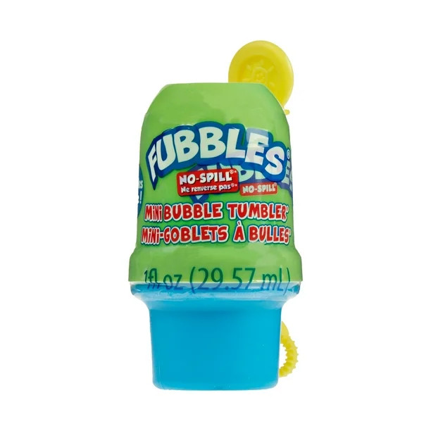 Fubbles No Spill Mini Blowing Bubble Tumbler in Green - Walmart.com | Walmart (US)