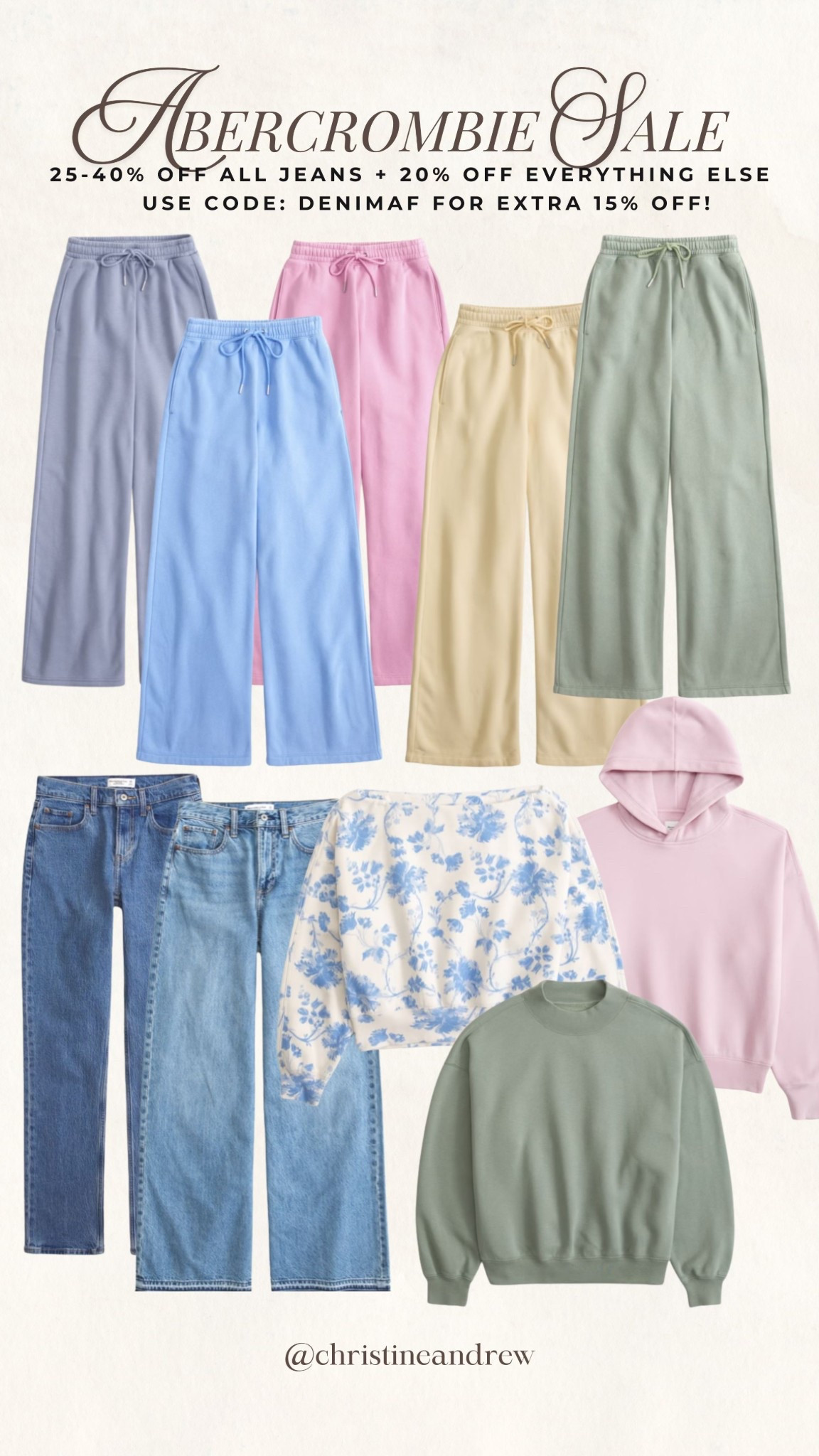 Final hours of the @abercrombie sale ✨ get an extra 15% off with code: DENIMAF

Abercrombie sale, Abercrombie jeans, Abercrombie sweats 

#LTKSaleAlert #LTKootd #LTKSeasonal