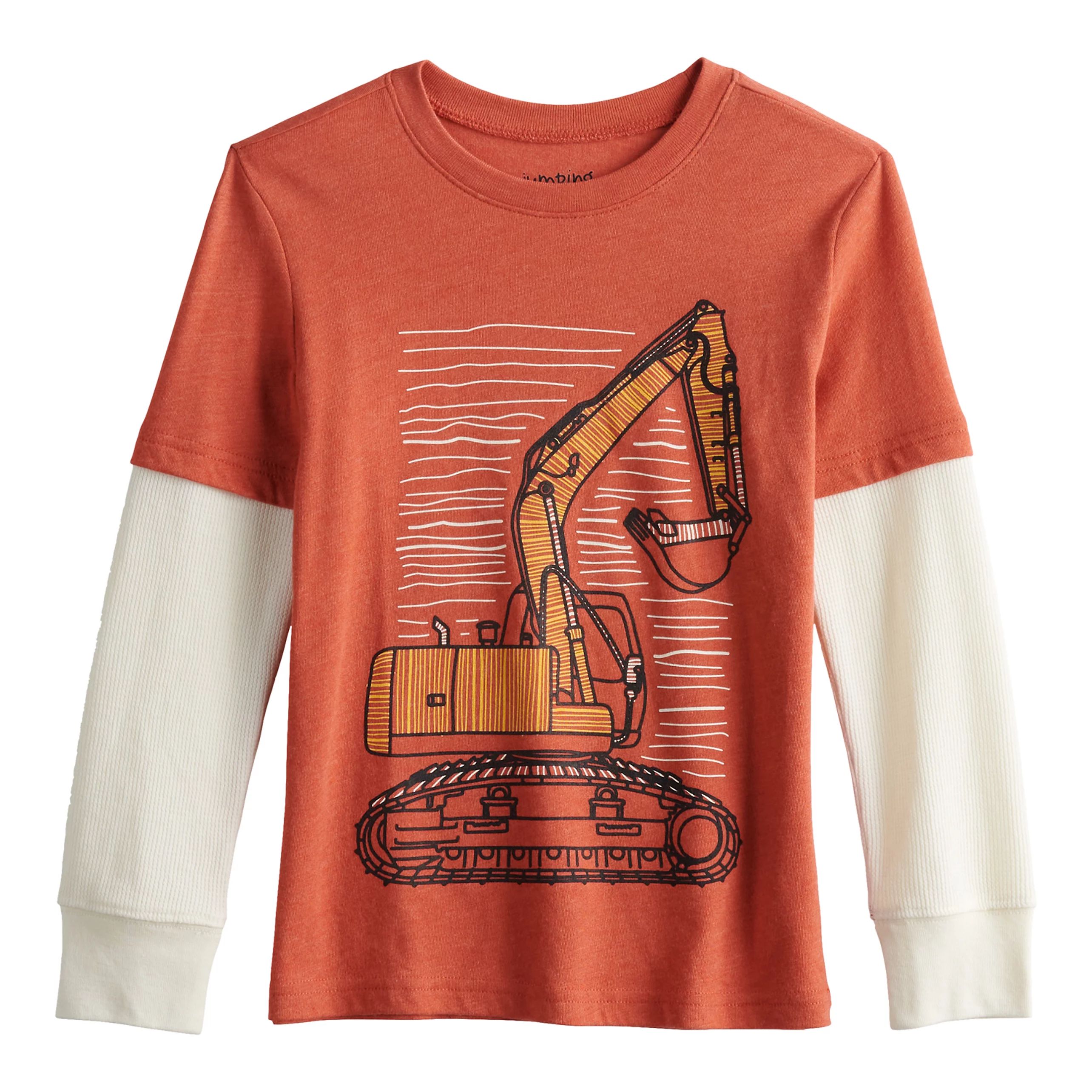 Boys 4-12 Jumping Beans® Skater Tee with Thermal Sleeves | Kohl's