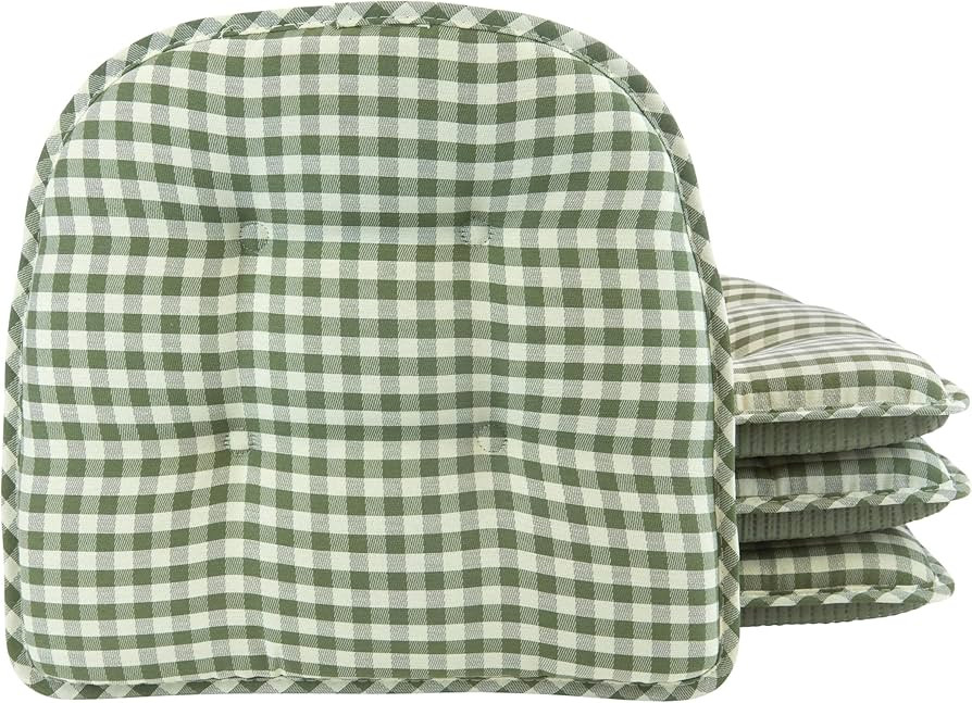 Klear Vu Omega Non-Slip Chair Cushions, Assembled in USA, U-Shaped Skid-Proof Seat Pads for Dinin... | Amazon (US)