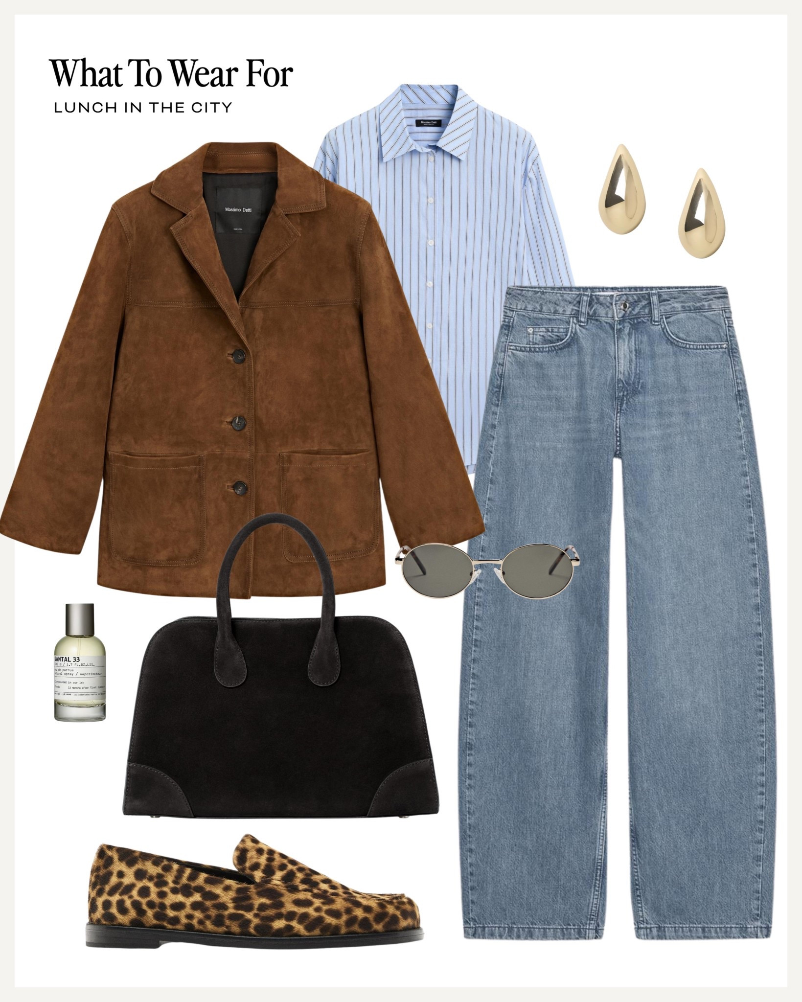 Blazer outfit inspo

Suede blazers / Massimo Dutti / blue shirt / baggy jeans / leopard print loafers / suede tote bag / autumn fashion 

#LTKautumn #LTKuk #LTKeurope