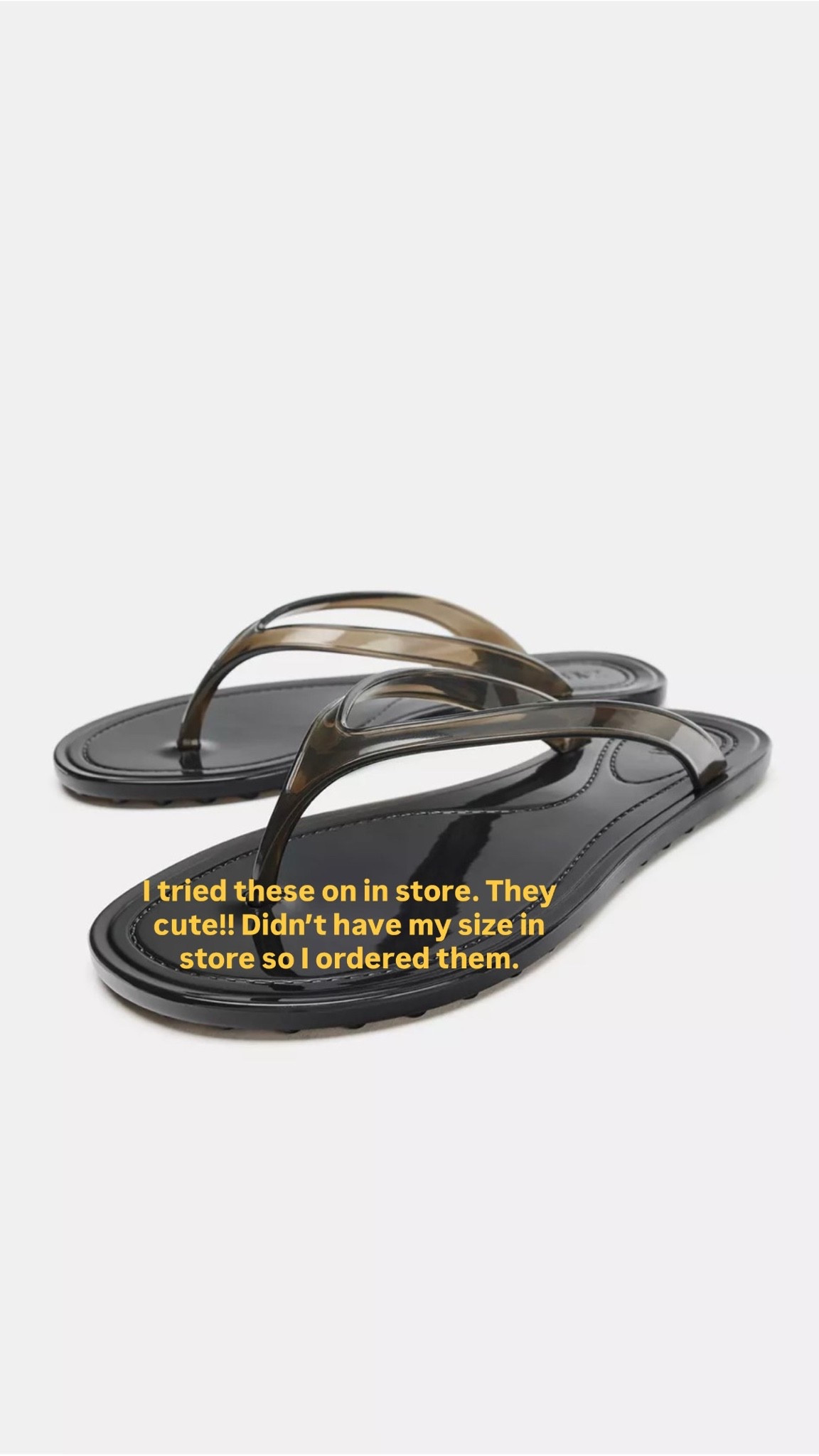 Jelly flipflops. Zara. Tts.

#LTKcanada #LTKsummer #LTKshoes
