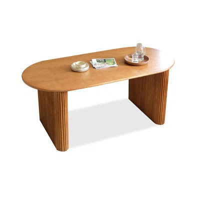 Brown Oval Solid Wood Dining Table | Wayfair North America