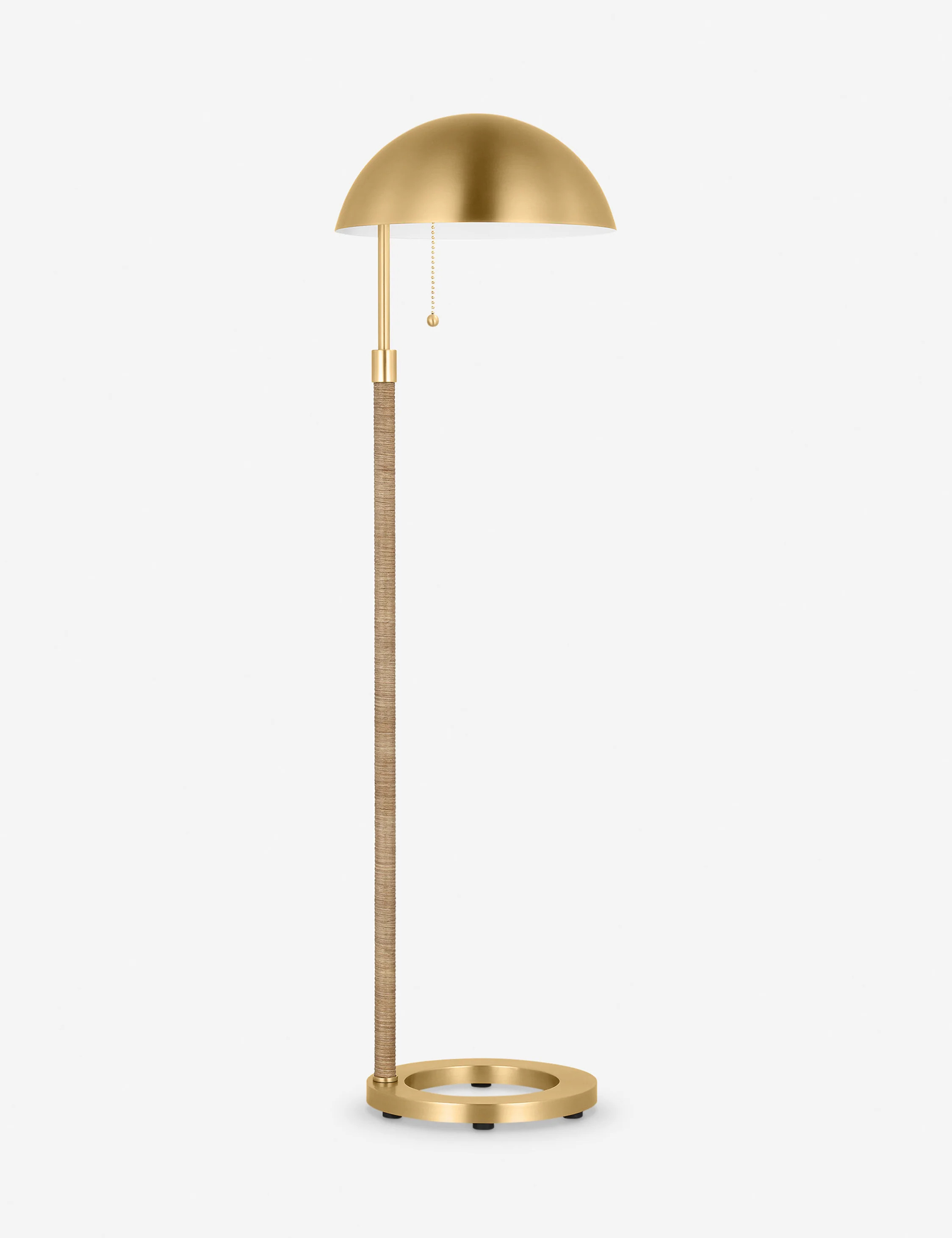 Balleroy Floor Lamp by Christiane Lemieux, Burnished Brass | Lulu and Georgia 