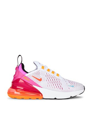 Nike Air Max 270 Sneaker in White, Bright Crimson, & Fuchsia Dream from Revolve.com | Revolve Clothing (Global)
