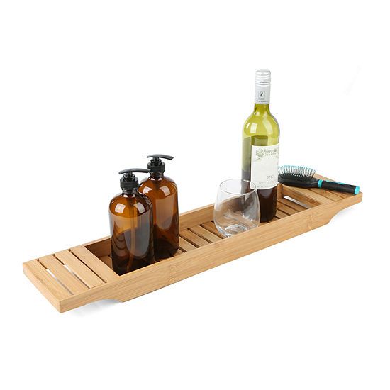 Mind Reader Bamboo Bathtub Tray Caddy, Brown | JCPenney