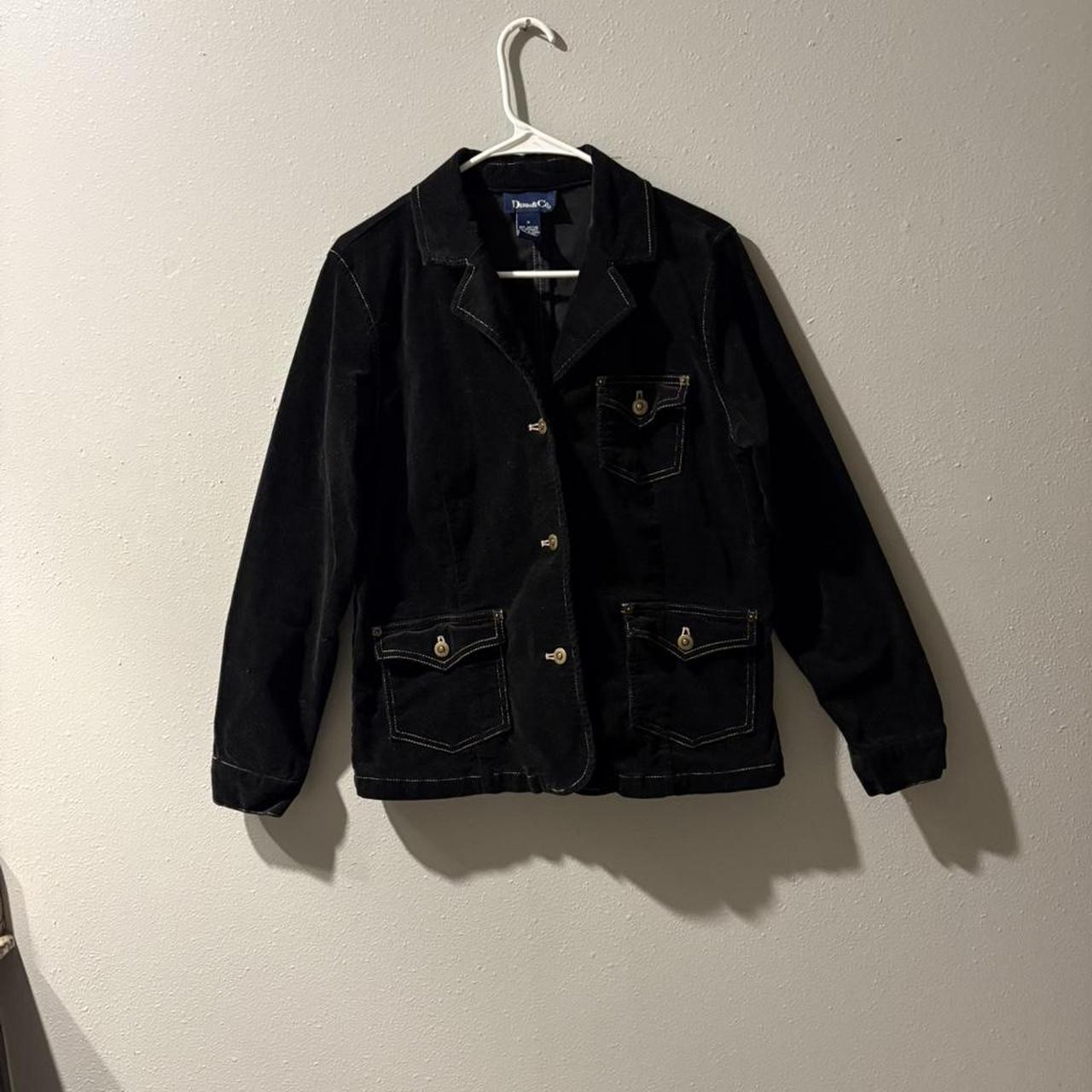 Denim & Co. Women's Blazer Jacket - Black - S | Depop US